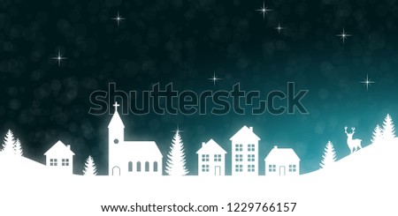Winter Landscape - Christmas Village