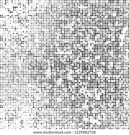 Halftone texture black and white. Abstract monochrome background of dots