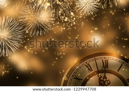countdown at the new years eve party  Royalty-Free Stock Photo #1229947708