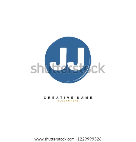 J J JJ Initial logo template vector