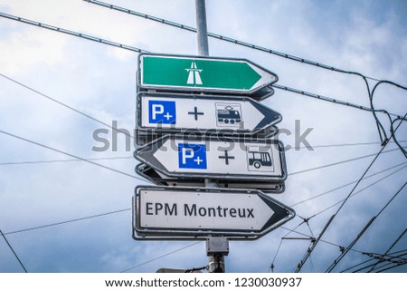 Europe transit signs