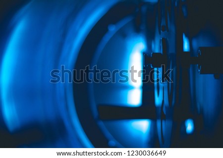 Silver platting of superconductor. Royalty-Free Stock Photo #1230036649