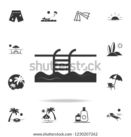 Swimming Pool icon. Detailed set of beach holidays icons. Premium quality graphic design. One of the collection icons for websites, web design, mobile app