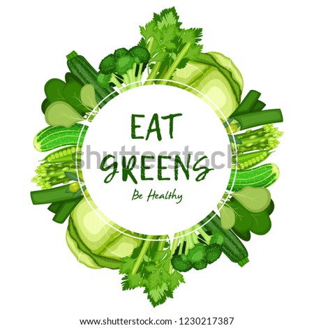 Healthy food vegetables poster