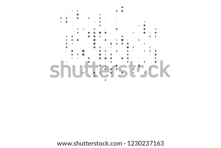 Light Silver, Gray vector pattern with spheres. Glitter abstract illustration with blurred drops of rain. Design for business adverts.