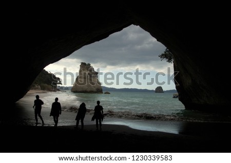 Cathedral cove, New Zealand.