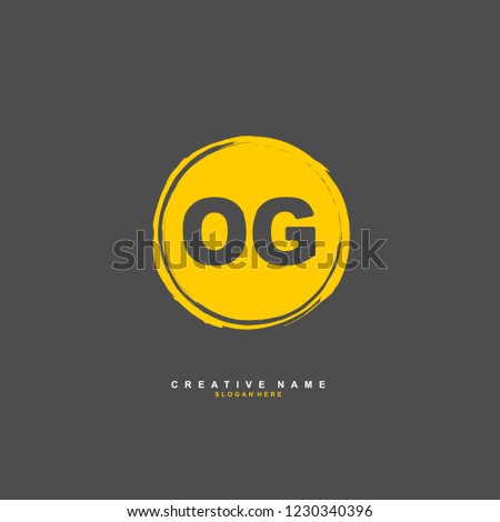 O G OG Initial logo template vector