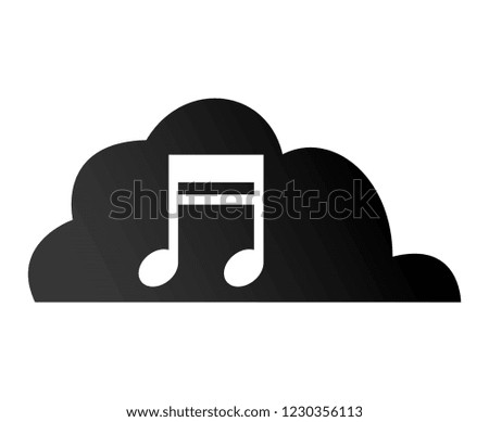 cloud computing with music note