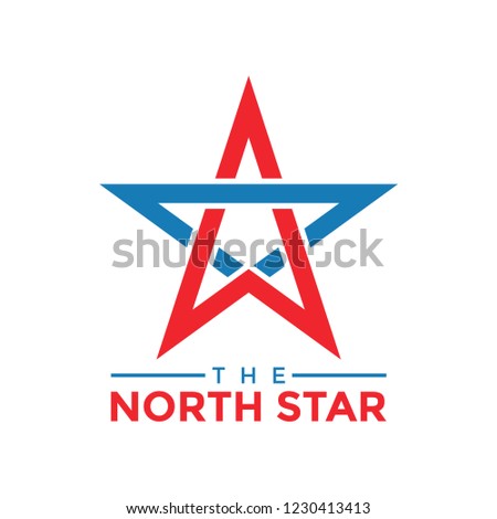 The north star graphic design template vector illustration