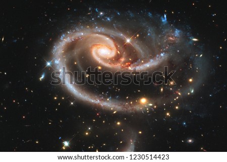 Nebulae and stars in deep space. Cosmic art, science fiction wallpaper. Elements of this image furnished by NASA.