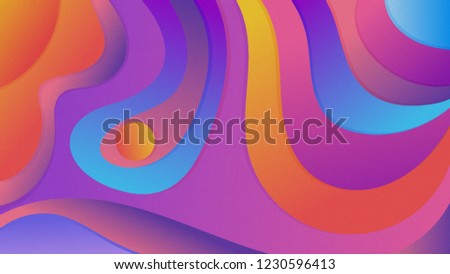 Colorful geometric background. Fluid shapes composition