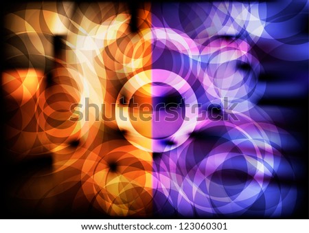 Blue Circle abstract vector backgrounds