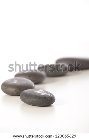 zen stones  isolated. spa background
