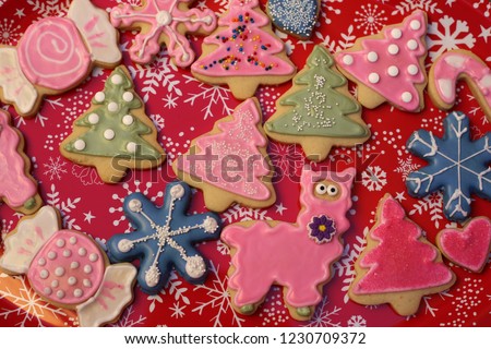Christmas cookies platter
