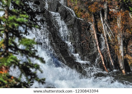 Lewis Fall in Yellowstone National Park