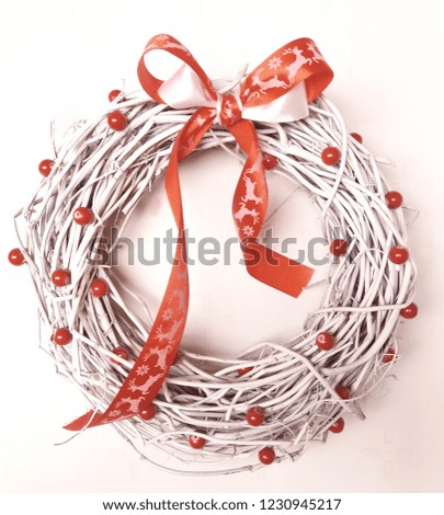 Ecological hand-made Christmas wreath