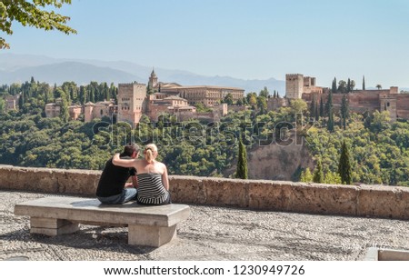With a beautiful views of Granada's Alhambra