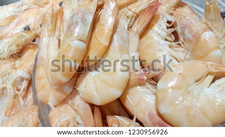 Shrimp Fresh shrimp closeup. Fresh Shrimp Background