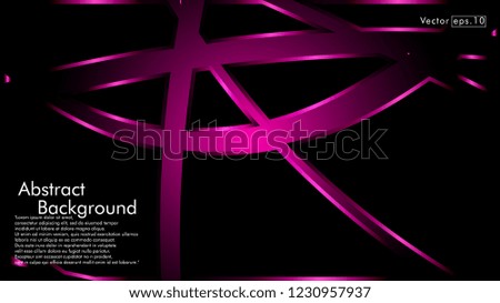 abstract metallic pink black frame layout modern tech design template background