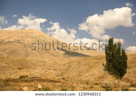 Lebanese landscape, Bekaa Valley, Beqaa Valley, Lebanon.