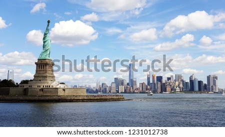 Statue of Liberty and Manhattan