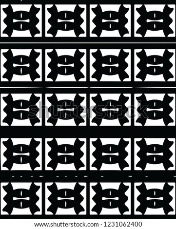 Beautiful modern ethnic border shape vector pattern decorative design for creative ideas