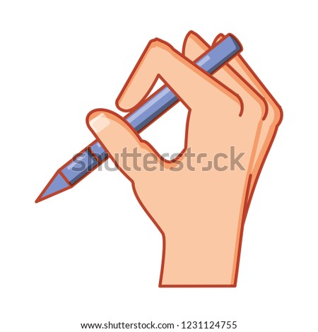 hand with pencil write