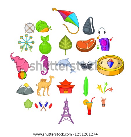 Spot icons set. Cartoon set of 25 spot vector icons for web isolated on white background