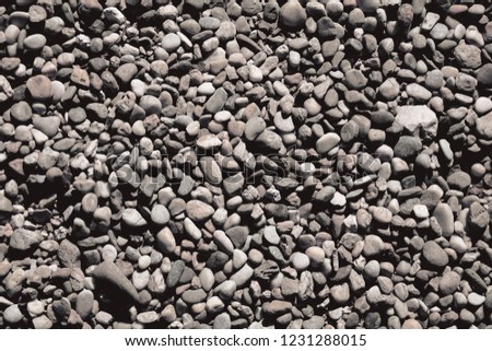 beautiful close up top view photo of small rocks texture background