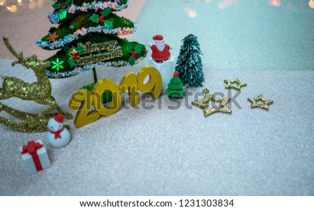 Christmas and New Year holidays background.