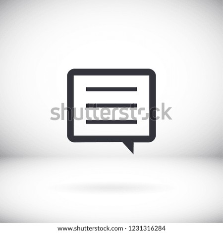 message icon. Vector  Eps 10 