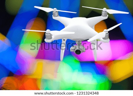 drone dji with quadcopter digital camera that is separate from the background clip part.