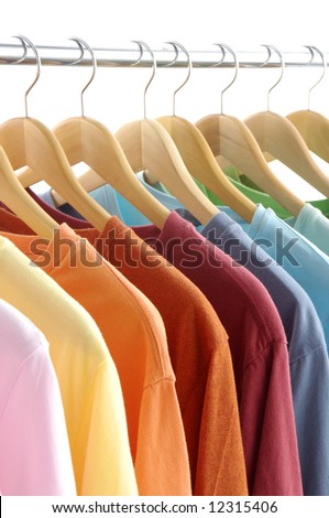 clothes hanger with t-shirt Royalty-Free Stock Photo #12315406