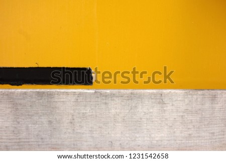 Yellow decorative wall                               
