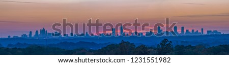 Atlanta skyline at dawn