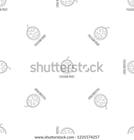 Passion fruit pattern seamless vector repeat geometric for any web design