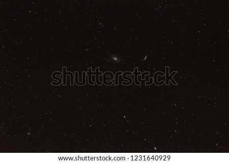 Bode's Galaxy M81 nad faint M82 Cigar Galaxy