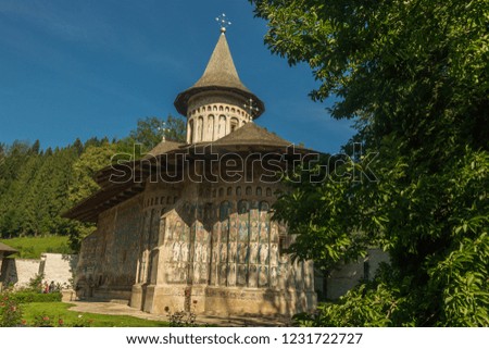 The Voronet Monastery - one of the famous painted monasteries in Romania.