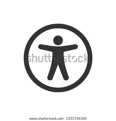 Universal accsess icon vector Royalty-Free Stock Photo #1231726360