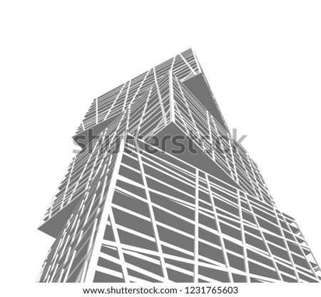 abstract 3d architecture 