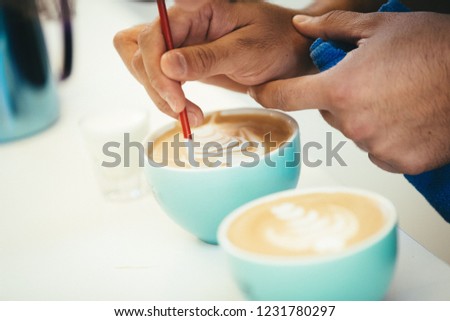 Coffee decorating concept