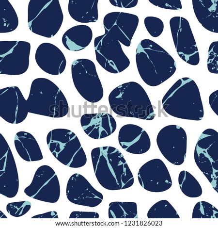 Vector seamless terrazzo floor marble pattern Mixed granite and quartz rocks and sprinkles Abstract vector background for print home decor, interior, architecture designs, fabric, textile, paper, wrap