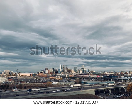 Denver Skyline at dusk