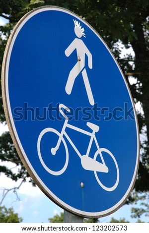 Bicycle and pedestrian lane