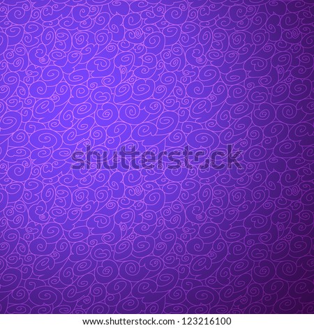 Wave seamless ornamental background in violet color option. Vector illustrations for your artwork design. Easy to edit and change color.