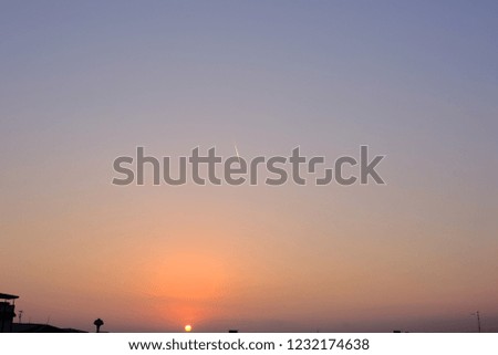 Sunrise in the morning Royalty-Free Stock Photo #1232174638