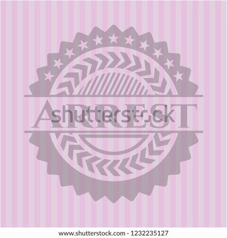 Arrest pink emblem
