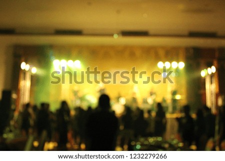 Teenage party with people blurred background