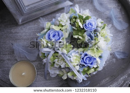Flower arrangement  rose  wreath