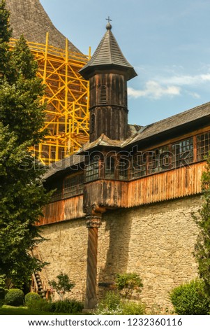 Sucevita Monastery, photo taken in Bucovina Romania